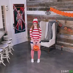 Cleo Clementine in 'Team Skeet' Trick Or Treat Pussy Teasing (Thumbnail 1)