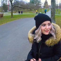 Eva Elfie in 'Team Skeet' I Gave A Fan Blowjob In Public (Thumbnail 16)