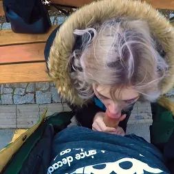 Eva Elfie in 'Team Skeet' I Gave A Fan Blowjob In Public (Thumbnail 44)
