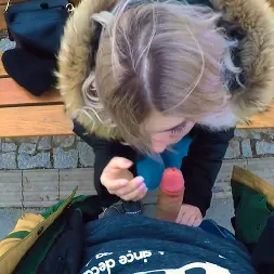 Eva Elfie in 'Team Skeet' I Gave A Fan Blowjob In Public (Thumbnail 56)