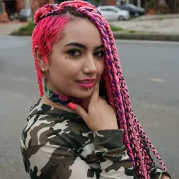 Evolet en 'Team Skeet' Latina de pelo rosa follando (Miniatura 28)